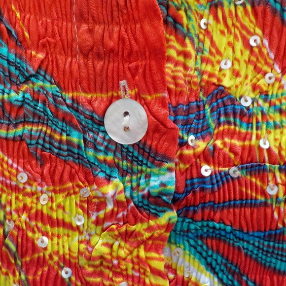 EUC Alberto Makali  Button Front Sleeveless Top SZ S - Picture 12 of 12